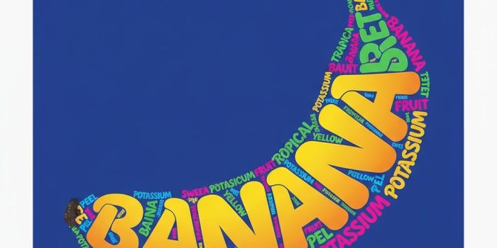 ChatGPT提示词_创作一个香蕉形状的排版插图，文字本身形成形状，充满大胆和俏皮的字体风格，letters 流畅适应物体的曲线和轮廓，生动而对比鲜明的色彩搭配，背景为单色，增强主体形状的吸引力，矢量风格，干净，高分辨率，海报格式，1:1 纵横比_chatgpt会员购买缩略图