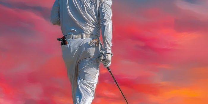 ChatGPT提示词_一个身穿现代高尔夫服装的男子在日落时分打高尔夫_如何开通gpt会员功能手机号缩略图