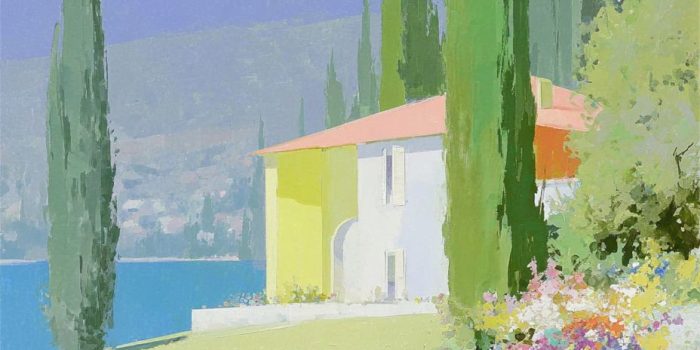 ChatGPT提示词_一幅描绘日落的水粉画，老式黑色1960年代大众甲壳虫停在华盛顿基尔克兰的一个小屋旁边，周围有树木和花园_chatgpt帐号购买缩略图