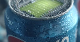 ChatGPT提示词_一罐超现实的冰冷百事可乐顶部变成迷你足球场_chatgpt会员共享多少钱缩略图