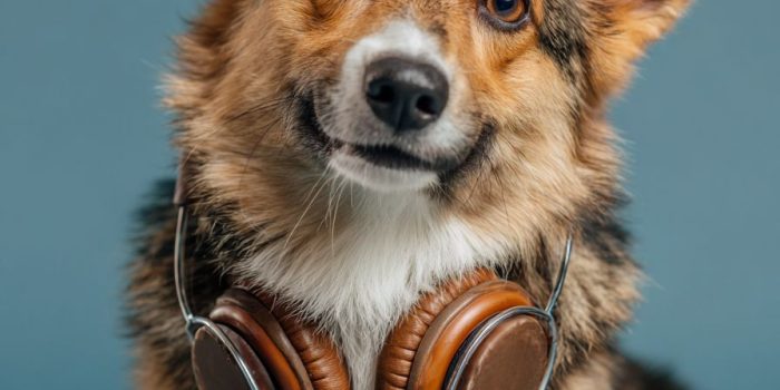 ChatGPT提示词_可爱的柯基狗狗戴着耳机听音乐_gpt会员有什么用缩略图