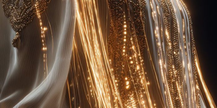 ChatGPT提示词_一件传统的罗马尼亚 blouse 融入金色的数据流_国内如何开通gpt会员卡缩略图