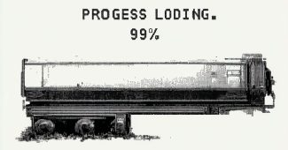 ChatGPT提示词_一个简单的进度条显示90%进度和数字风格的文本“进度加载中…”，扁平矢量设计，单色黑灰色，矩形进度条，微妙的像素风格，白色背景下高清晰度_chat gpt会员便宜缩略图