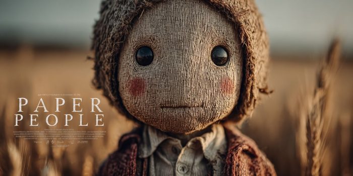 ChatGPT提示词_一位男性角色在阳光明媚的草地上，戴着奇幻的纸扎大头，呈现出柔和而童趣的面容_chatgpt帐号缩略图