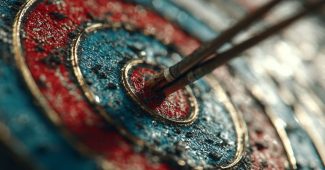 ChatGPT提示词_一支箭将靶心上的箭一分为二_chatgpt.com.缩略图