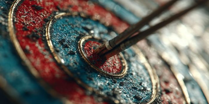 ChatGPT提示词_一支箭将靶心上的箭一分为二_chatgpt.com.缩略图