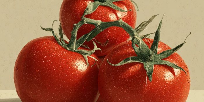 ChatGPT提示词_简约扁平设计插图展示成熟番茄的背面轮廓_chatgpt帐号购买缩略图