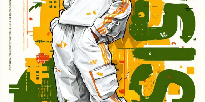 ChatGPT提示词_一位年轻黑人女性穿着白色阿迪达斯运动服和太阳镜，展示运动时尚海报的自信姿态_gpt会员怎么开通缩略图