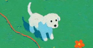 ChatGPT提示词_一只白色的小狗在绿色草地上欢快地追逐橙黄色的小花_chatgpt会员共享缩略图