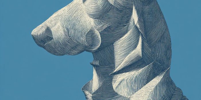 ChatGPT提示词_一幅雷内·马格利特风格的超现实狗狗艺术作品_chatgpt网页版在线缩略图