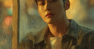 ChatGPT提示词_一位英俊年轻的韩国男子坐在咖啡馆窗边，若有所思_chatgpt网页版免登录缩略图