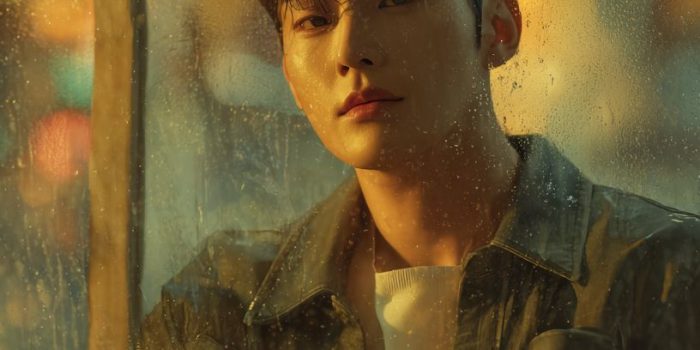 ChatGPT提示词_一位英俊年轻的韩国男子坐在咖啡馆窗边，若有所思_chatgpt网页版免登录缩略图