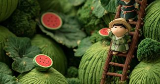 ChatGPT提示词_小人们在西瓜地里采摘西瓜_国内如何开通gpt会员卡流程缩略图