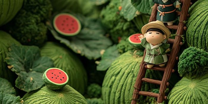 ChatGPT提示词_小人们在西瓜地里采摘西瓜_国内如何开通gpt会员卡流程缩略图