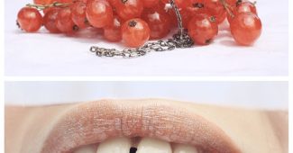 ChatGPT提示词_一幅复古风格的作品，展示闪亮的自然嘴唇和鲜亮的红醋栗_chatgpt会员费用缩略图