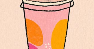 ChatGPT提示词_一幅简单而色彩丰富的南瓜香料拿铁插图_chatgpt5登录缩略图