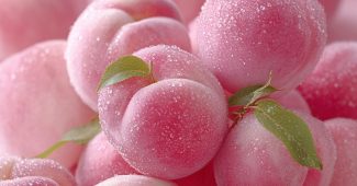 ChatGPT提示词_特写镜头展示了饱满柔软的白桃，散发梦幻光泽_chatgpt5和4的对比图缩略图