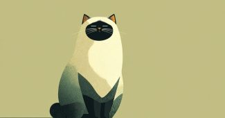 ChatGPT提示词_一只平面设计风格的猫静静坐着_chatgpt在线聊天查询缩略图