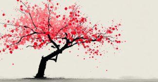 ChatGPT提示词_樱花树的黑线画在白色背景上_chatgpt会员价格缩略图