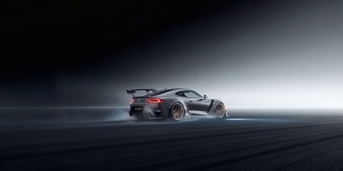 ChatGPT提示词_一辆漂移赛车在未来主义背景下的极宽角度拍摄_怎么开通chatgpt会员缩略图