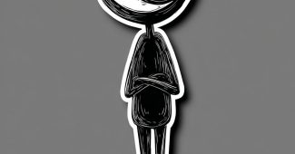 ChatGPT提示词_背景中有月亮眼的火柴人涂鸦贴纸_chatgpt官网中文版缩略图