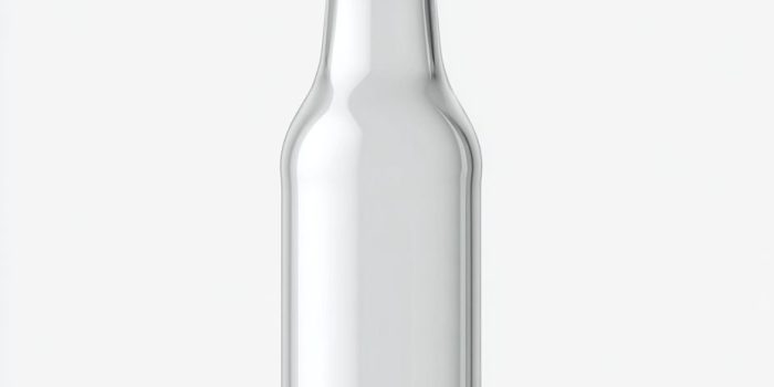 ChatGPT提示词_这是一款450ml透明白色哑光酒瓶的简约模型，具有啤酒风格的瓶盖，呈现漂浮效果_chatgpt国内接口缩略图