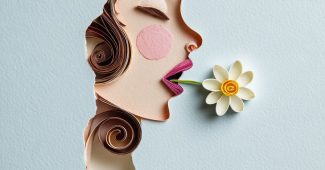 ChatGPT提示词_一位东方美女在画布中央撕开一小口，露出一半的头和一朵小花，面露搞笑神情_gpt会员多少钱一个月缩略图