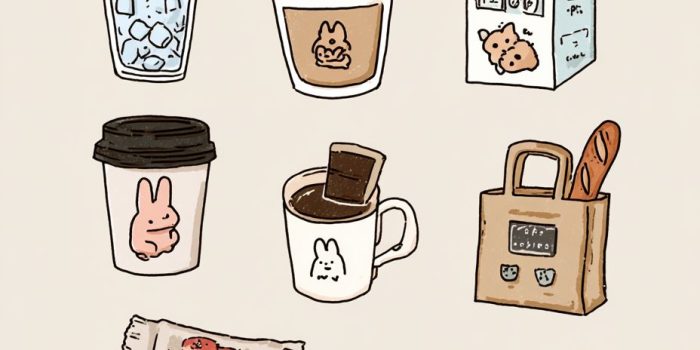 ChatGPT提示词_一系列可爱的手绘咖啡时间插图_chatgpt会员多少钱缩略图