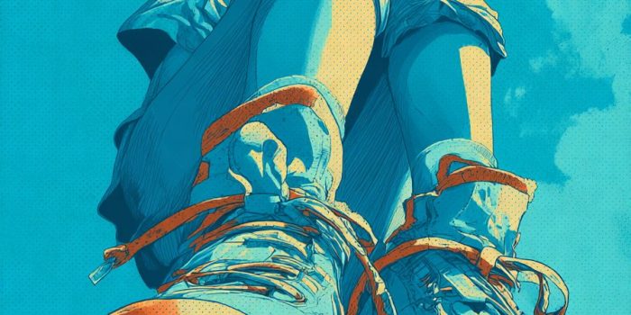 ChatGPT提示词_一个时尚美丽女孩走路时用手支撑，穿着独特鞋底图案的运动鞋，展现出精致的眼部特征_国内如何买gpt会员卡便宜点缩略图