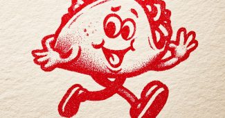 ChatGPT提示词_设计一个复古卡通风格的高分辨率墨西哥卷饼图标，使用单一明亮的红色半色调纹理_chatgpt网页缩略图