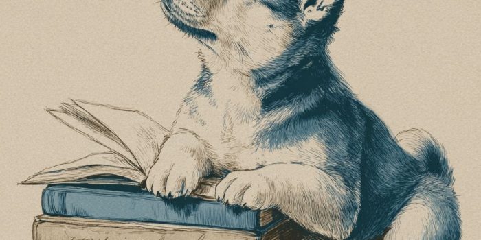 ChatGPT提示词_小狗坐着背对观众看书_chatgpt电脑版缩略图