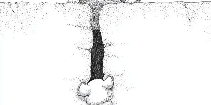 ChatGPT提示词_一幅简约风格的插图，墙上有一只可爱的小猫和一只笨拙的小狗_人工智能chatgpt5.0缩略图