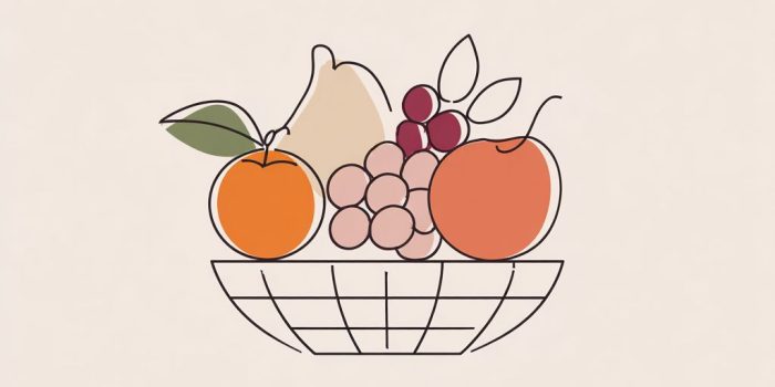 ChatGPT提示词_简约风格的水果篮徽标包含桃子、苹果、柿子和葡萄_chatgpt5多少钱缩略图