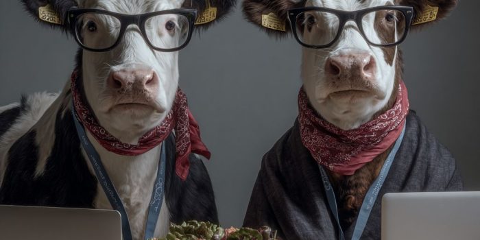 ChatGPT提示词_一头牛和一匹马在办公桌前吃沙拉_国内如何买gpt会员卡便宜缩略图