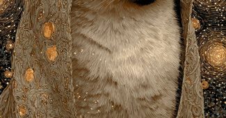 ChatGPT提示词_一张描绘高祭司塔罗牌的图像，背景是阴影中的暹罗猫，坐在两个带有发光眼睛的雕刻南瓜之间，手中托着发光水晶球，风格模仿梵高的星空_如何开通gpt会员权限设置缩略图