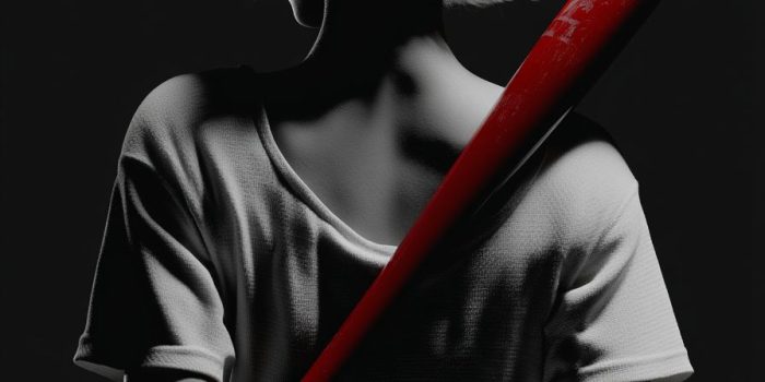 ChatGPT提示词_一位短发白肤女人背负红色棒球 bat_chatgpt在线网页版官方缩略图