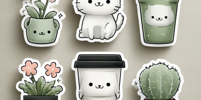 ChatGPT提示词_一组可爱的手绘迷你插图，包括一只撇嘴的白猫、一杯有表情的奶茶、闪闪发光的星星和微小的花朵_chatgpt在线网页版缩略图