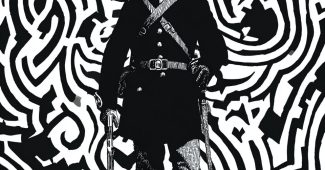 ChatGPT提示词_这幅插图描绘了穿着19世纪风格制服的佩尼将军，背景有共济会学徒符号_chatgpt网页版缩略图