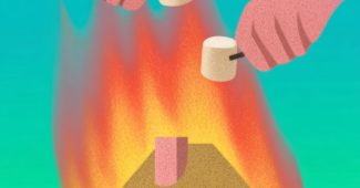 ChatGPT提示词_一所小房子着火，黑色的胖手在火上烤棉花糖_chatgpt会员多少钱一次缩略图