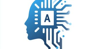 ChatGPT提示词_设计一个包含字母”AI”的AI芯片图标，放置在侧面轮廓头部上方，蓝色配白色背景_chatgpt人工智能在线网页缩略图