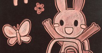 ChatGPT提示词_一只拟人化的兔子驾驶着汽车，旁边有只可爱的小蝴蝶，兴奋地举手庆祝_国内如何开通gpt会员卡缩略图