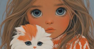 ChatGPT提示词_长发的婴儿女孩抱着一只小猫_chatgpt会员费多少钱缩略图