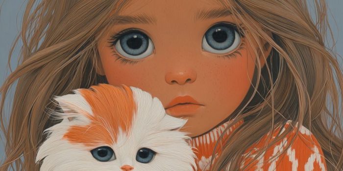 ChatGPT提示词_长发的婴儿女孩抱着一只小猫_chatgpt会员费多少钱缩略图