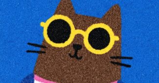 ChatGPT提示词_一只棕色美国短毛猫戴着太阳镜，穿着舒适的夏季衣服，展示了充满玩乐感的插图风格_chatgpt.com登录缩略图