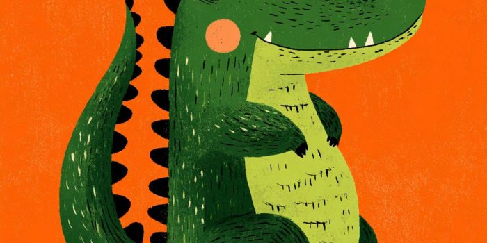 ChatGPT提示词_儿童书籍插图，可爱的鳄鱼，明亮的色彩搭配，简洁的线条_chatgpt5.0手机端缩略图