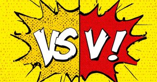 ChatGPT提示词_一个亮黄色和红色的波普艺术背景，中央有一个漫画风格的对比图形_chatgpt5.2费用缩略图