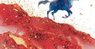 ChatGPT提示词_唐朝男子骑乘在红色的凸起地形上，四周金粉飞溅_chatgpt帐号购买缩略图