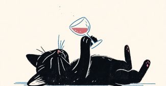 ChatGPT提示词_一只黑猫仰卧着用双爪举着酒杯喝酒_chatgpt网页版免登录缩略图