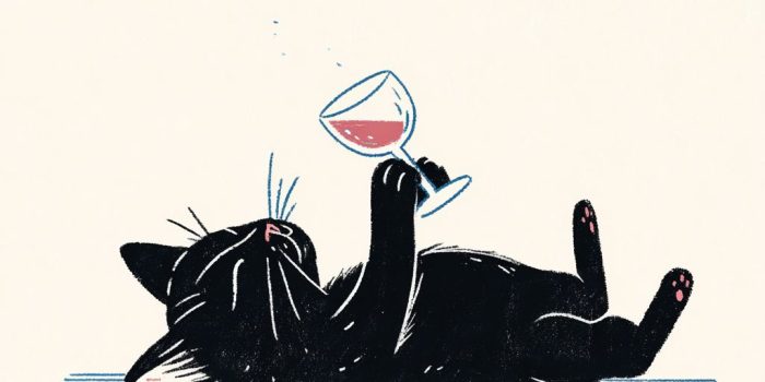 ChatGPT提示词_一只黑猫仰卧着用双爪举着酒杯喝酒_chatgpt网页版免登录缩略图