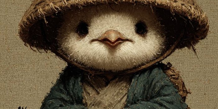 ChatGPT提示词_可爱的小企鹅穿着僧衣坐在那儿_chatgpt会员缩略图